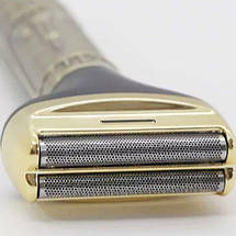 Електробритва Geemy GM-3158, 4 в 1 для догляду за волоссям, бородою, триммер для носа, вух, бритва, 4 насадки, фото 4