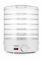 Сушарка дегідратор для овочів та м'яса Mozano AGD/SUS/03#BIA (500 Вт, сито 28 см, до 70 °C)