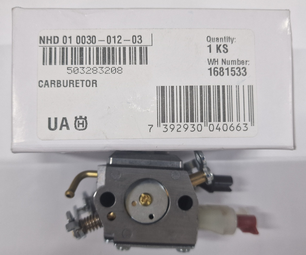 Карбюратор Husqvarna 340/345/350/357/359 без підсоса бензопила 5032832-08 оригінал, фото 1