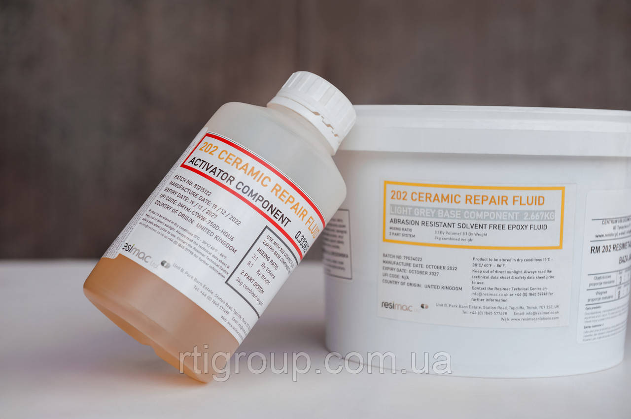 Рідкий композитний матеріал RM 202 RESIMETAL Ceramic Repair Fluid