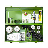 Паяльник для пластикових труб Procraft PL1600, 800 Вт, 50-300 °С, Насадки 20,25,32,40,50,63 мм, кейс, фото 9