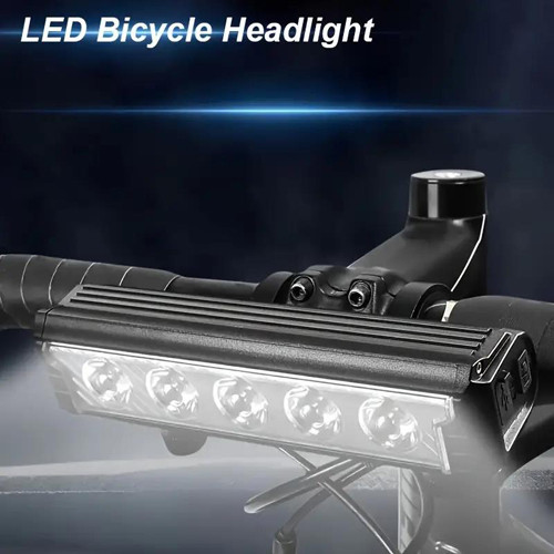 Велофара потужний велоліхтар акумуляторний 5LED яскраве біле жовте світло BIKE FY339B велосипедний ліхтар вологоза
