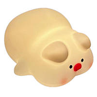 Нічник силіконовий Біле Порося Sleeping Pig Lamp