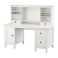 HEMNES Рабочий стол с возможностью дополнительной кровати, белая морилка 290.005.04