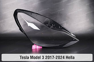Скло фари Tesla Model 3 Hella (2017-2024) праве