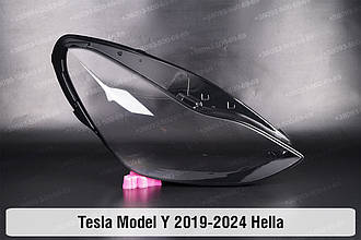 Скло фари Tesla Model Y Hella (2019-2024) праве