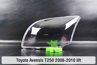 Скло фари Toyota Avensis T250 (2006-2010) рест ліве