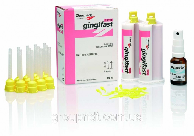 Gingifast Elastic, эластичный А-Силикон для воспроизведения десны на модели - фото 1 - id-p30160306