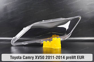 Скло фари Toyota Camry XV50 EUR (2011-2014) дорест ліве