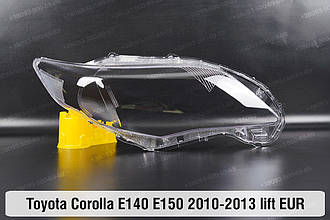 Скло фари Toyota Corolla E140 E150 EUR (2010-2013) рест праве