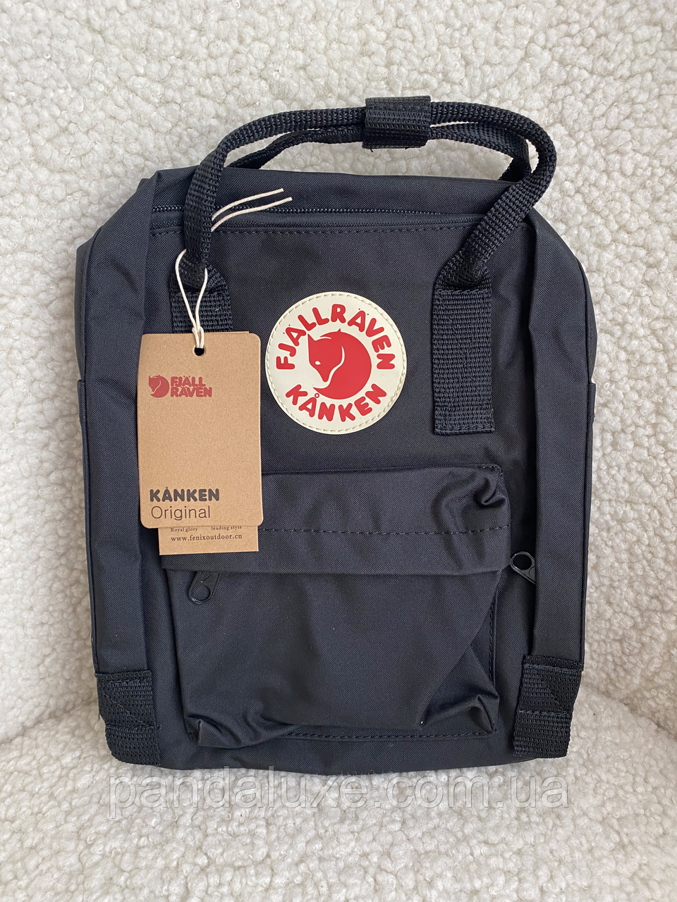 Рюкзак маленький канкен Fjallraven Kanken Mini 7л чорний