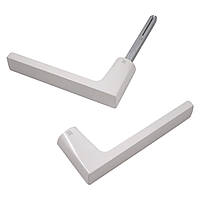 Дверна ручка на розетті Nuda Baar білий матовий R ф/з