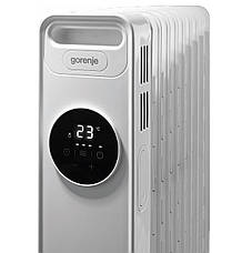 Масляний радіатор (обігрівач) Gorenje OR 2000 E 2000 Вт 9 секцій Білий, фото 4