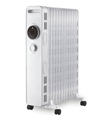 Масляний радіатор (обігрівач) KUMTEL KUM-1240S 1000/1500/2500 Вт 13 секцій Білий, фото 1