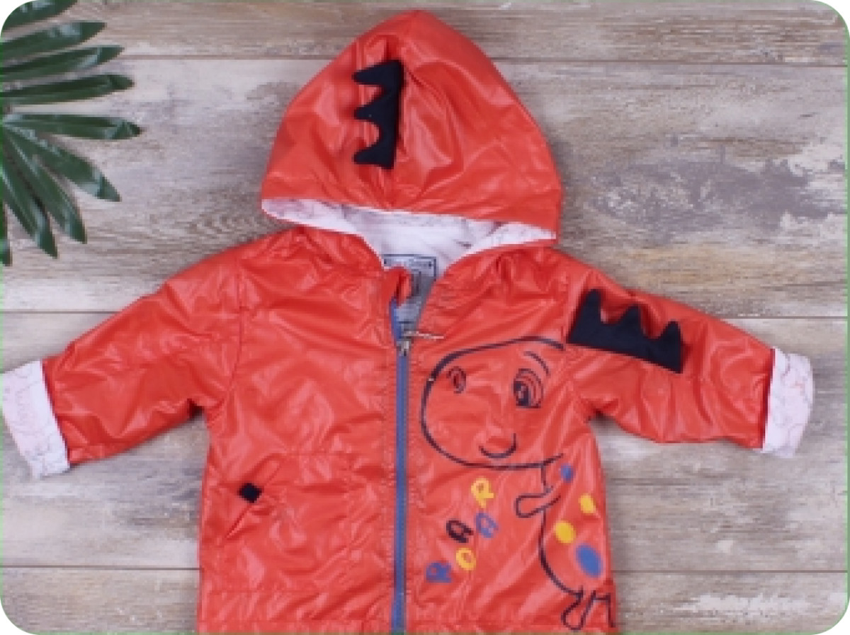 Вітровка з аплікацією помаранчева на 18 міс., фото 1