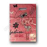 Пакет поліетиленовий із прорізною ручкою розмір 30х37 "Зайчиха" 50 штук, фото 2