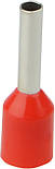 Наконечники трубчасті НТ 1,5-08 червоні (100шт), фото 2