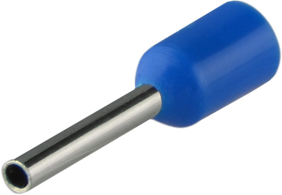 Наконечники трубчасті НТ 0,5-08 сині (100шт), фото 1