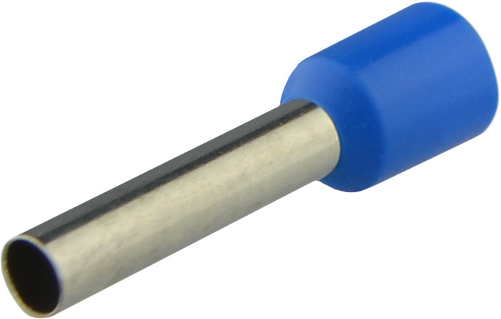 Наконечники трубчасті НТ 6,0-12 сині (100шт), фото 1