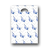 Пакети з вирубною ручкою поліетиленові розмір 25х35 "Трояндочки" Комсерв 100 штук, фото 3