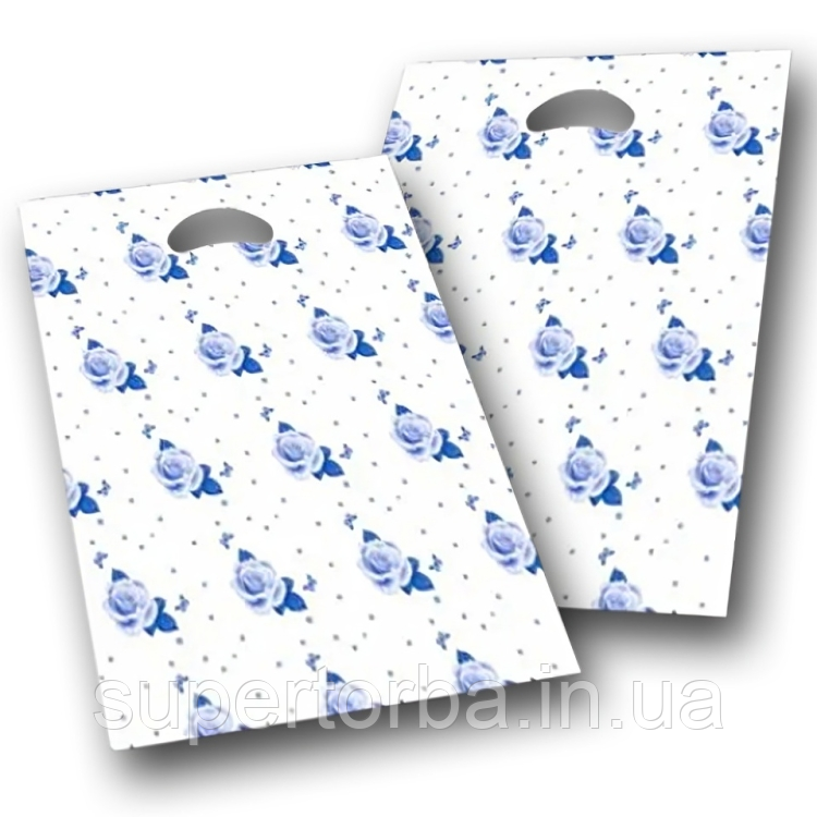 Поліетиленовий пакет із прорубною ручкою "Тояндочки" розмір 20х25 100 шт/уп., фото 1