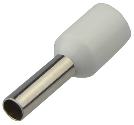 Наконечники трубчасті НТ 1,5-08 білі (100шт), фото 1