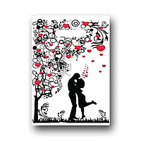 Пакет подарунковий із прорубною ручкою розмір 20х30 "Валентинка" ХВГ 100 штук