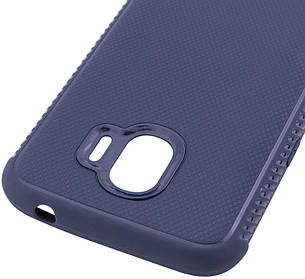 Чохол-накладка Weave для Samsung J250F J2 Pro (2018) Cилікон Синій(487482), фото 3