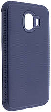 Чохол-накладка Weave для Samsung J250F J2 Pro (2018) Cилікон Синій(487482), фото 5