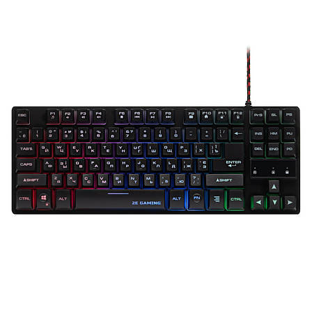 Клавіатура провідна ігрова 2E GAMING KG290 87 keys LED USB Чорний (2E-KG290UB), фото 1