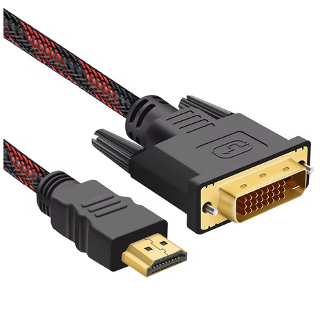 Кабель перехідник позолочений HDMI-DVI 1.5м, фото 1