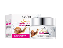 SADOER Омолоджуючий крем для обличчя з муцином равлика та колагеном , 50 грам