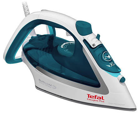 Праска з паровим ударом Tefal FV5718 2500 Вт Бірюзовий/ Білий, фото 1