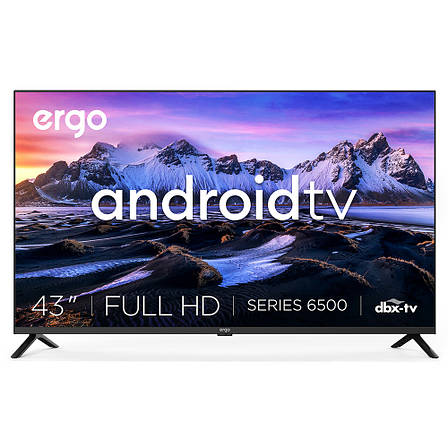 Телевізор LED ERGO 43" 43GFS6500 Smart TV Чорний, фото 1