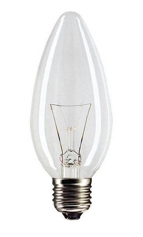 Лампа розжарювання Philips B35 CL 60W E27, фото 1