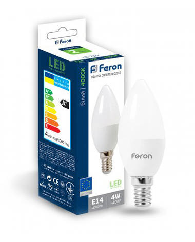 Лампа cвітлодіодна Feron LB-720 8LED E14 4W 4000K (25644), фото 1