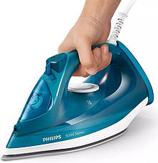 Праска з паровим ударом Philips DST3040/70 2600 Вт Блакитний/ Білий, фото 5