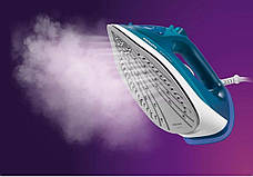 Праска з паровим ударом Philips DST3040/70 2600 Вт Блакитний/ Білий, фото 6