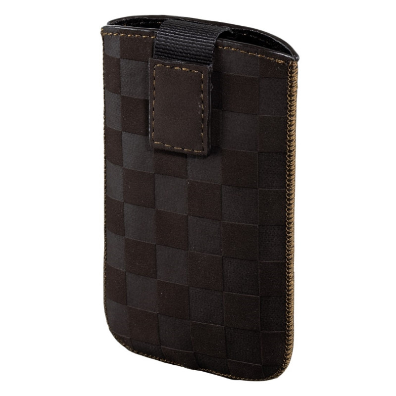 Чохол-футляр Hama Універсальний (71 х 10 х 139 мм) Velvet Pouch Karo ser. Коричневий