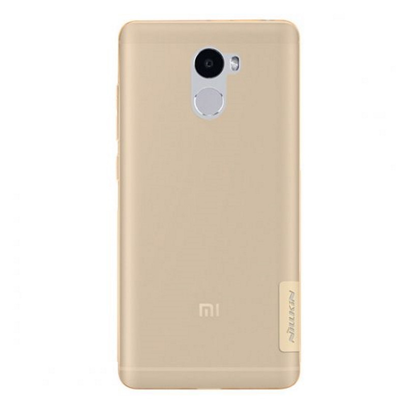 Чохол-накладка Nillkin для Xiaomi Redmi 4 Nature ser. Прозорий/золотистий(134737)