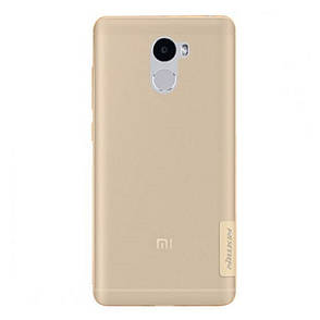 Чохол-накладка Nillkin для Xiaomi Redmi 4 Nature ser. Прозорий/золотистий(134737), фото 1