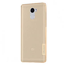Чохол-накладка Nillkin для Xiaomi Redmi 4 Nature ser. Прозорий/золотистий(134737), фото 5