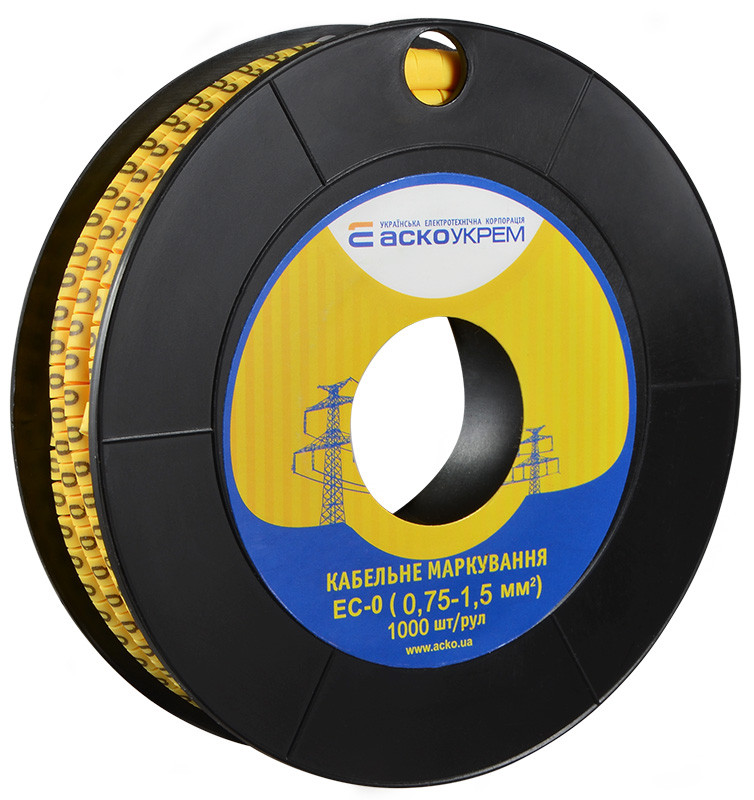 Маркування EC-0 0,75-1,5 кв.мм2 "0", фото 1