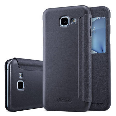 Чохол-книжка Nillkin для Samsung A810 A8(2016) Sparkle ser. Чорний, фото 1