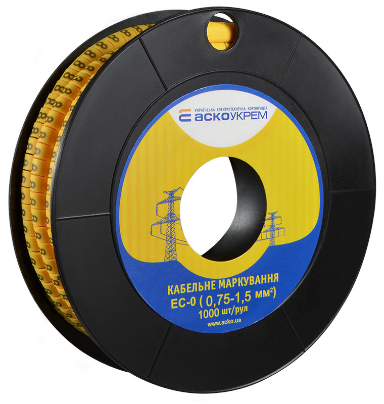 Маркування EC-0 0,75-1,5 кв.мм2 "8", фото 1