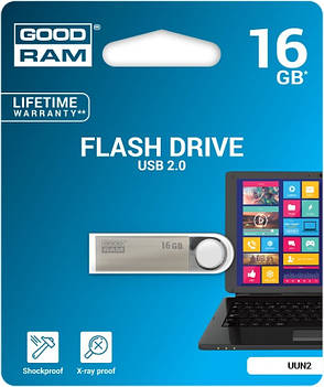 USB Флешка (Флеш-накопичувач) GOODRAM UUN2 16GB, фото 3