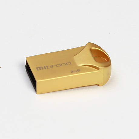 USB Флешка (Флеш-накопичувач) 2.0 Mibrand Hawk 8Gb Золотистий (MI2.0/HA8M1G), фото 1