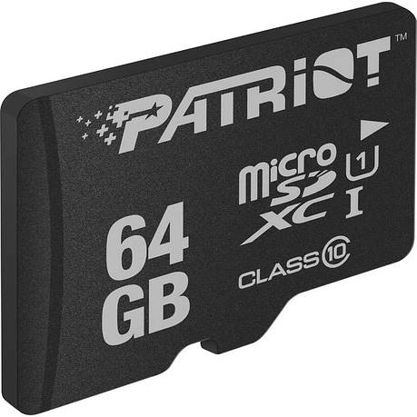 Карта пам'яті microSDXC Patriot (UHS-1) LX Series 64 Гб class 10 (PSF64GMDC10), фото 1