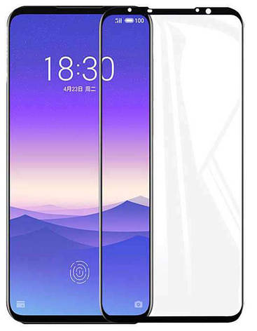 Захисне скло NZY для Meizu 16S/ 16XS Full Glue Чорні рамки (001870), фото 1