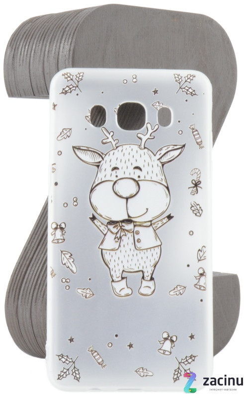 Чохол-накладка TPU для Samsung J510F J5(2016) Fashion ZOO ser. Олень Прозорий/матовий